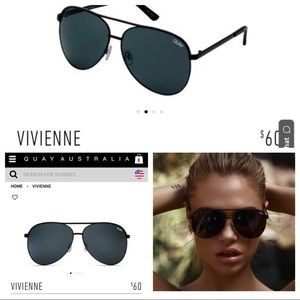 Quay Vivienne aviator sunglasses